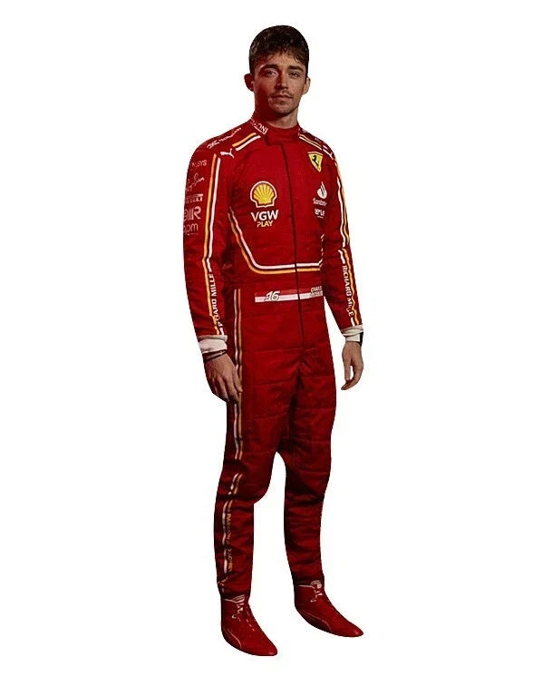 2024 charles leclerc Ferrari F1 Suit - Fine Racewears