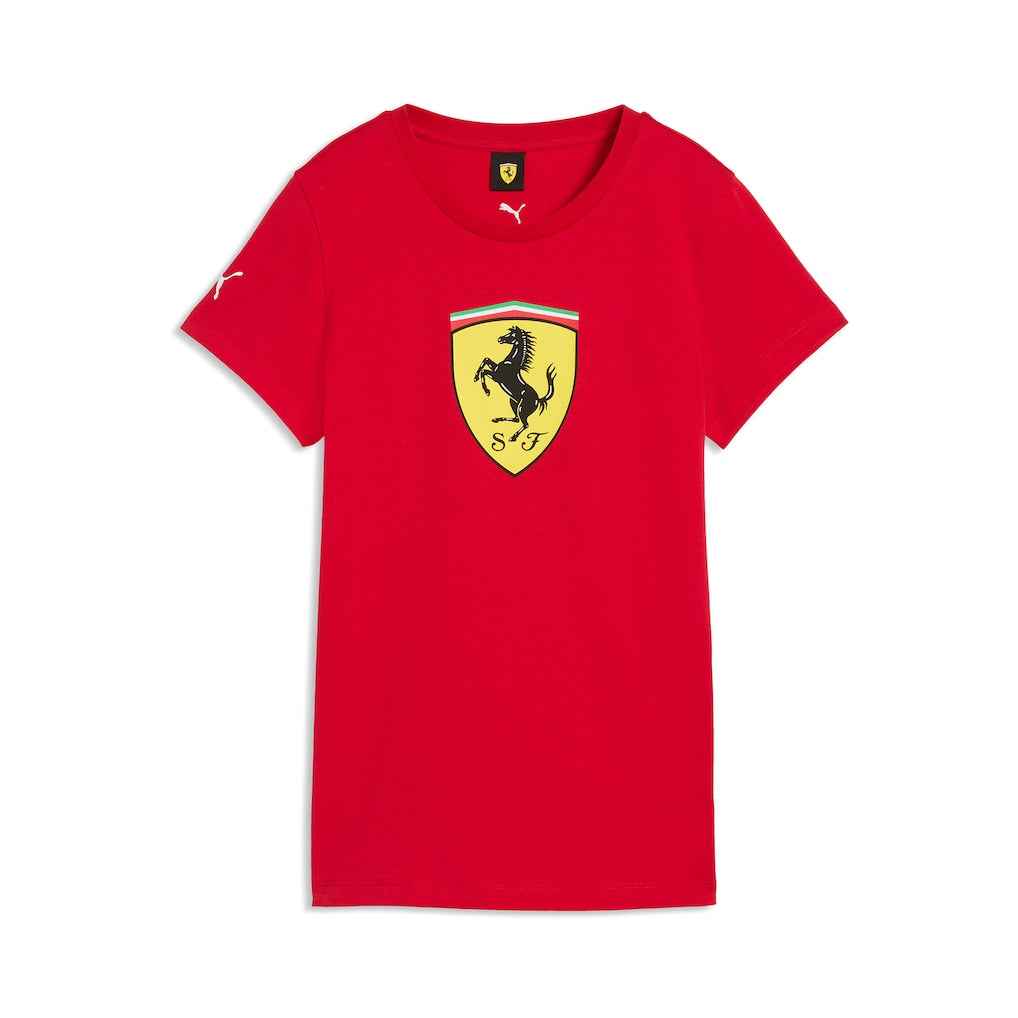 Scuderia Ferrari Puma Large Shield T-Shirt - Red - Womens