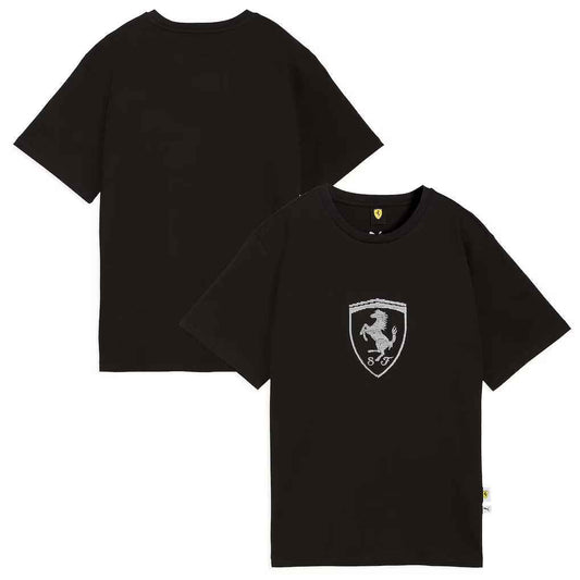 Scuderia Ferrari Shield T-Shirt by Puma - Womens - Black