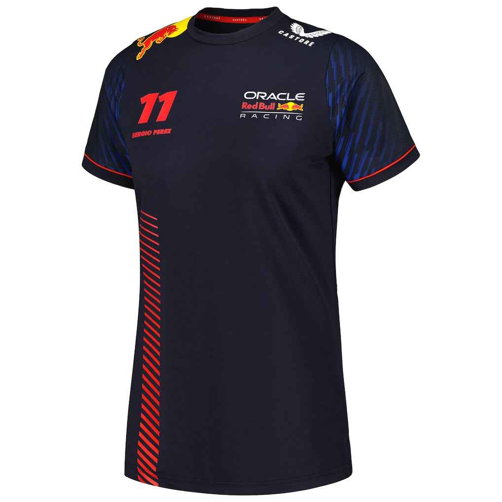Women's Castore Sergio Perez Navy Red Bull Racing 2023 Driver Edition T-Shirt